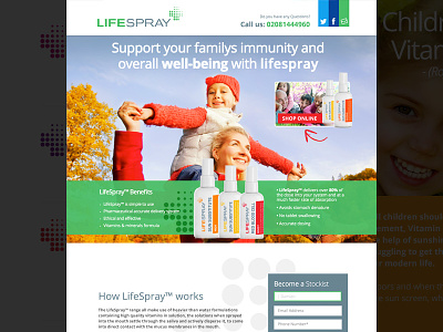 Single Landing Page design health landing page website wordpress