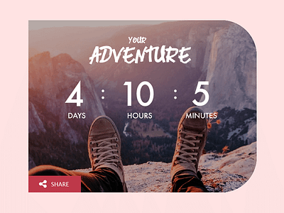 Daily UI #014 simple countdown page