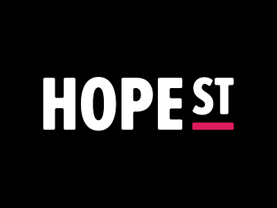 Hope Street logo branding hope hope street logo street