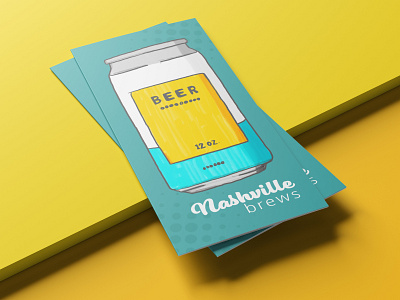 BROCHURE: Nashville Brews brochure colorful design drawing graphic design illustration layout minimal print