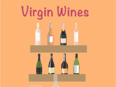 Virgin Wines design graphic design illustration vector