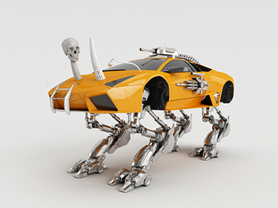 Monster Lamborghini ferrari lamborghini monster orange robot skull speed supercar weapon
