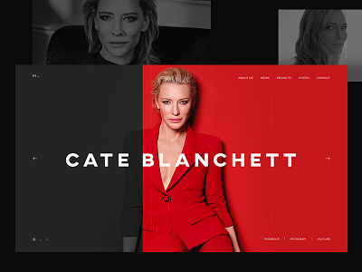 LP Cate Blanchett веб дизайн дизайн иллюстрация концепция посадка сайт уб щ