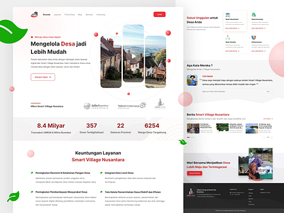 Landing Page - Smart Village Nusantara clean home home page homepage landing landing page landingpage simple site smart village ui design ux design village web web design web page webdesign website