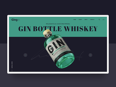 Ginger Whiskey branding ecommerce landingpage minimal singlepage typography ui ux web website whiskey