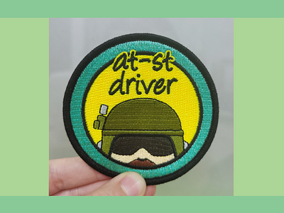 at-st driver patch branding custom design embroidered graphic design gs jj illustration logo patches pattern promotional material