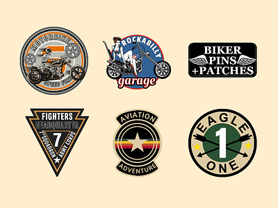 Simple Patches branding custom design design tools gs jj logo patches template