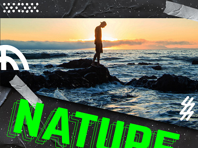 Nature poster branding design graphic design