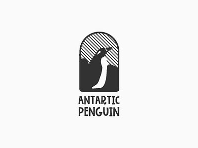 ANTARTIC PENGUIN logo minimalist penguin