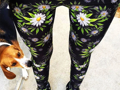 Driving Miss Daisy Legging design for Bong Beauties