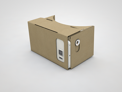 Google Cardboard 3d c4d cardboard design google modeling physical renderer print rig samsung s6