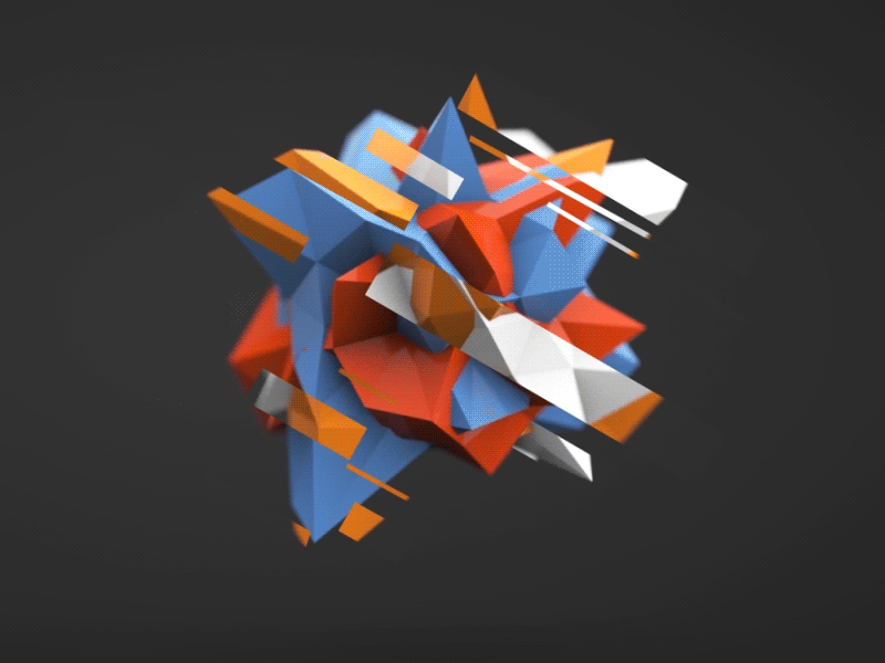 LowpoLoop ! 3d animation c4d low poly motion