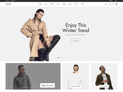 Fashion homepage