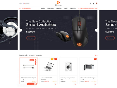 Electronic Homepage ecomerce electronic homepage homepage design supper maket