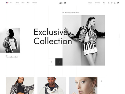 Home Fashion clean clean design clean ui design homepage minimalist photoshop ui ux wordpress theme