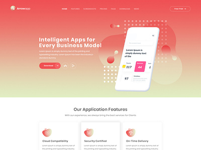 App Landing page