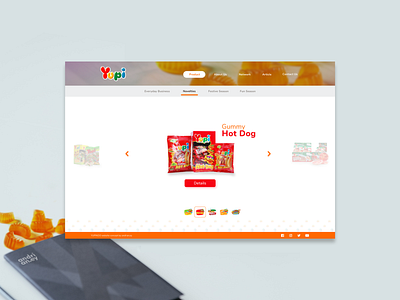 Yupi Gummy Candy Product Page candy concept design gummy ui user interface ux web web design website
