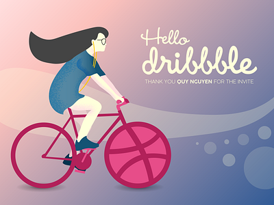 Hello Dribbble! app debut debut shot debuts design flat illustration illustrator minimal ui vector website