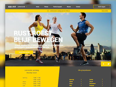 Redesign mockup for a local gym adaptive gym redesign responsive ui user experience user interface ux web webdesign
