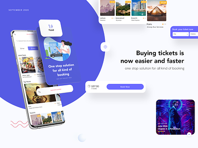 Booktic (Free Resource File) android app app design booking cinema design event interface ios managment online booking restaurant ticket travel ui user experience ux vector web