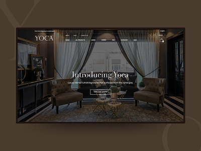 Website Design - Yoca brown creative design ecommerc ecommerce furniture store interior logo minimal responsive typography ui user experience ux web website