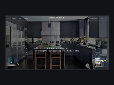 Hadayat Sons - Website branding design fitness home interior design life style typography ui user experience user interface web website
