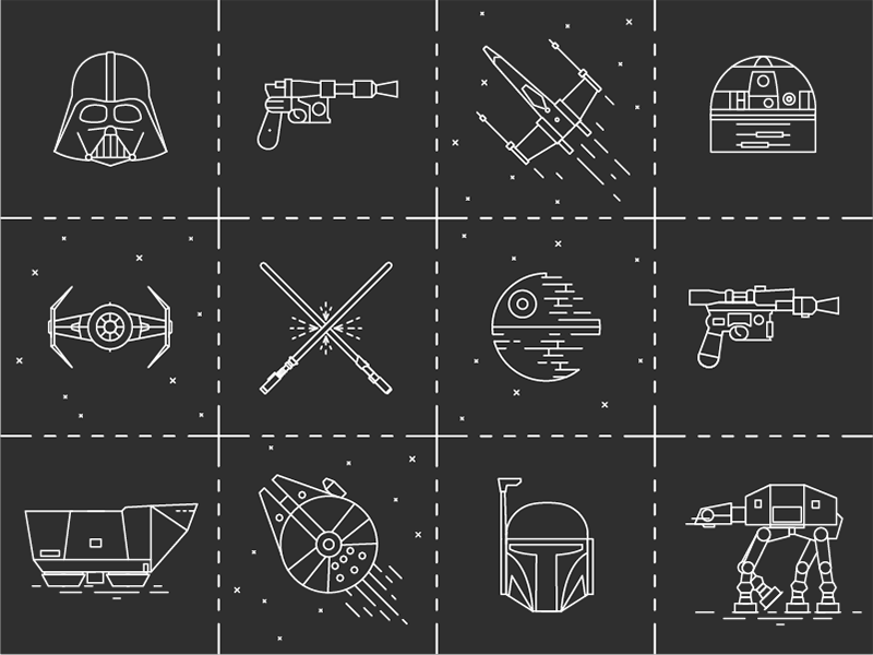 Star Wars free icons by Gleb Tagirov on Dribbble