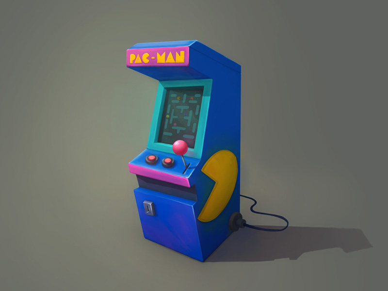 Arcade machine concept art by Gleb Tagirov on Dribbble