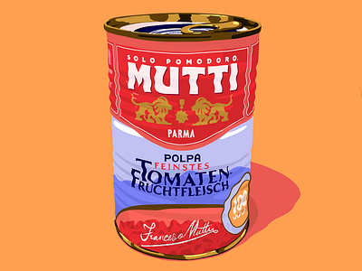TOMATOOOO can editorial illustration food food illustration illustration illustrator josephinerais modern art mutti pro create tomato yummie