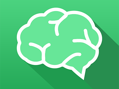 Brain Icon (iOS7) brain design flat icon ios7 shadow