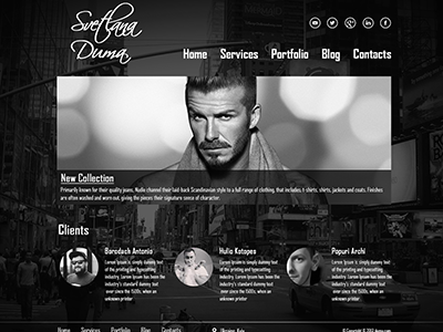 Website for Fashion designer designer fashion site website