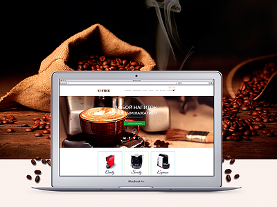 Coffee Landing Page. on sale coffee design landing page sale site ui ux web