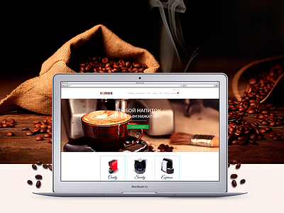 Coffee Landing Page. on sale