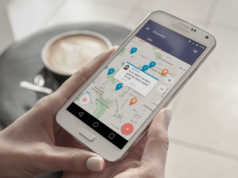 Chummy - help is near! help prototype app android ux ui chummy design
