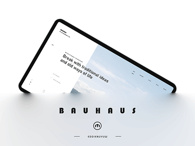 Bauhaus 100 banner design design typography