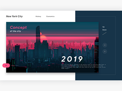 New Shot - Concept of the city banner design