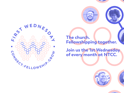 First Wednesday bible branding christ christian christian design christian logo christianity church church design church logo circular badge circular logo fellowship god jesus minimalist minimalist logo ministry wednesday