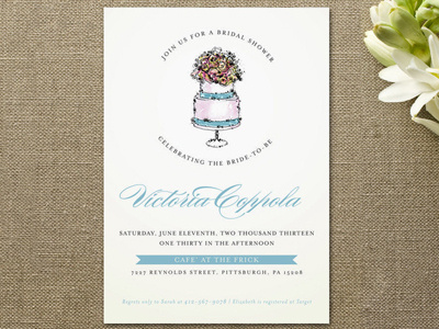 Sweet n' Chic Bridal Shower Invitations