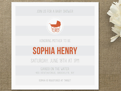 Urban Baby Shower Invitations