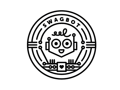 Swagbot Badge badge circuit robot swagbot