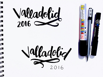 Valladolid hand lettering lettering typography