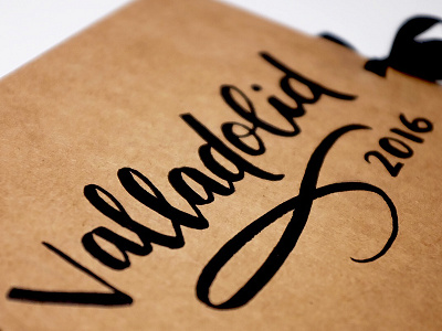 Valladolid hand lettering handdrawn type lettering photo album typography