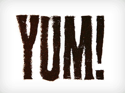 Yumm-ography food fun typography