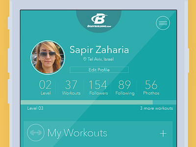 Redesign fitness app