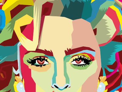 Madonna wpap poster color illustrator. protrait kuller madonna posterm party wpap