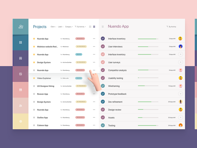 Tags List UI designs, themes, templates and downloadable graphic