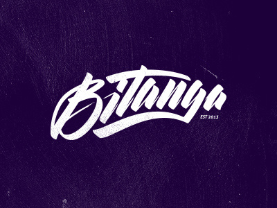 Bitanga lettering typography