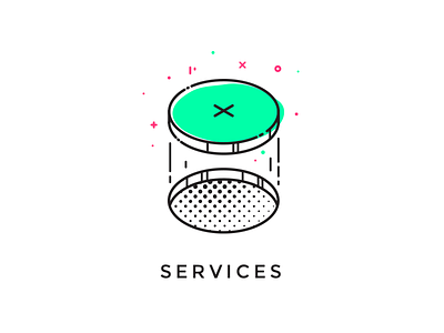 Services icon icon line services ui vectror