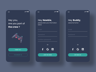 Daily UI Challenge - Sign Up app daily ui gaming mobile mobile app sign up ui