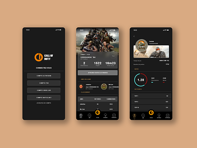 Call of Duty "Warzone" App Redesign app appdesign branding game gaming graphic design